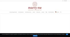 Desktop Screenshot of marry-me-hochzeitsagentur.de